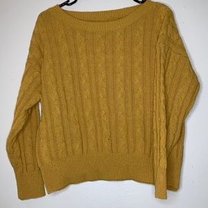 Mustard yellow long sleeve sweater